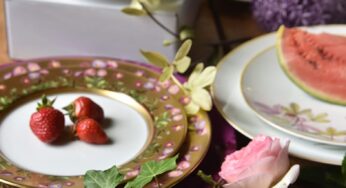A new guest at les petits bonheurs’s table: porcelain by Bernardaud